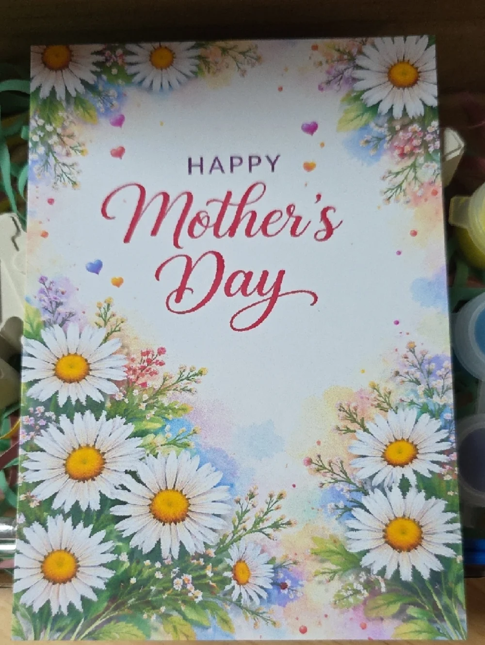 DIY Paint It Yourself Mother's Day Craft Paint Kit with Daisy Accent